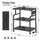 Advwin Large Mobile Printer Stand with Charging Station