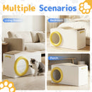 Advwin Plastic Cat House with Scratching Board