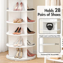 Advwin 7 Tier 360° Rotating Shoe Rack Tower White