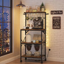 Advwin 4 Tiers Kitchen Bakers Rack with Power Outlet (Pre-Order)