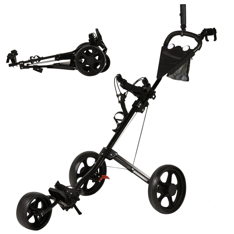 Advwin 3-Wheel Foldable Golf Cart w/ Storage Bag