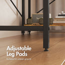 Advwin L Shaped Computer Desk with Storage Shelves