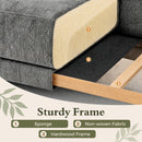 Advwin 3 Seater Sofa with Removable Backrest 225cm