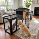 Advwin Rabbit Hutch Wooden Chicken Coop