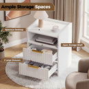 Advwin Set of 2 Bedside Table with Charging Station (Pre-Order)