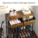 Advwin Shoe Rack Shoe Storage Organizer with 2 Drawers