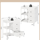 Advwin Baby Change Table with Casters & Drawers