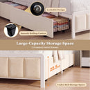 Advwin King Single Bed Frame w/ Charging Station