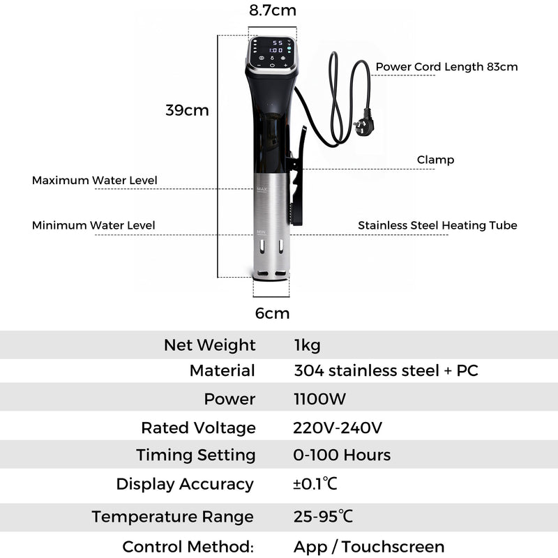 Advwin Sous Vide Cooker with APP Remote Control