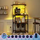 Advwin 4 Tiers Kitchen Bakers Rack with Power Outlet