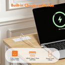 Advwin 80cm Folding Computer Desk w/ Charging Station & Shelf