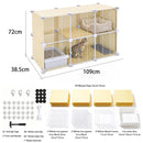 Advwin 2 Doors Indoor Cat Cage with Litter Box