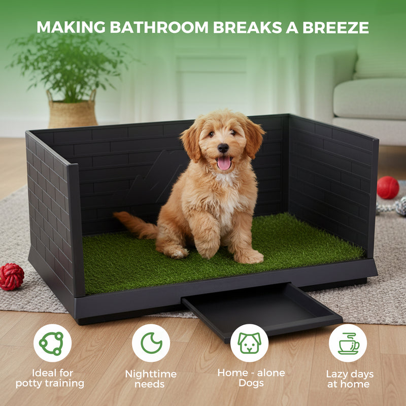 Advwin Dog Potty with Pee Baffle 76cm x 50cm