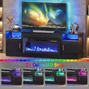 Advwin 178cm Fireplace TV Stand with 90cm Electric Fireplace