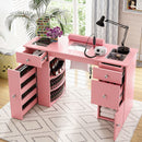 Advwin Manicure Table Glass Top w/Dust Collector