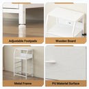Advwin Bedside Table with 3 Drawers and Charging Station