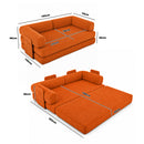 Advwin 5-in-1 Convertible Folding Loveseat Sofa Bed
