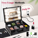 Advwin Makeup Bag with Tempered LED Mirror