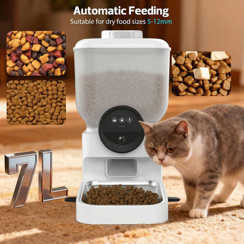 Advwin Automatic Pet Feeder 7L w/ HD Camera & APP Control