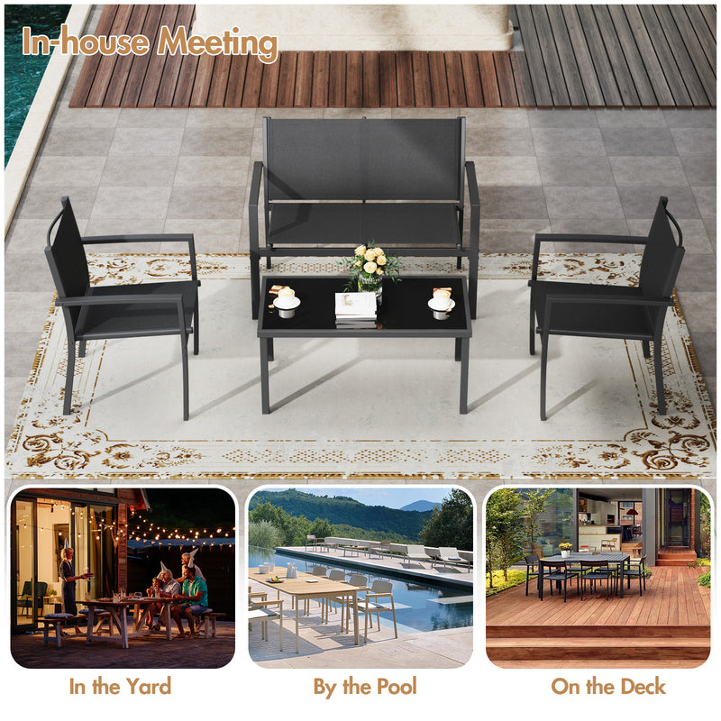 Advwin Patio Furniture Set 4 Pieces