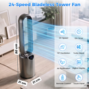 Advwin Bladeless Tower Fan with Air Purification Filter