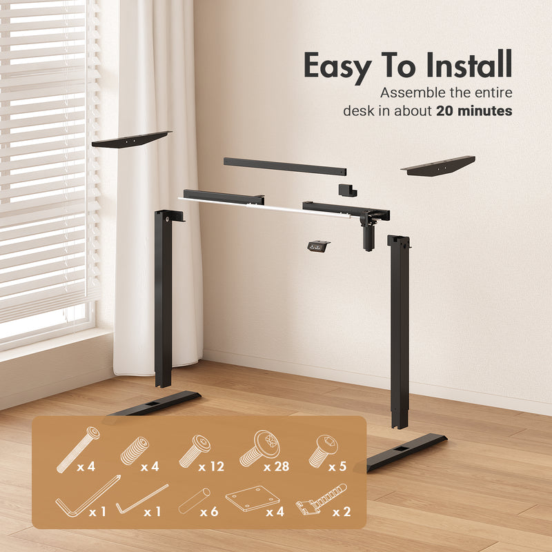 Advwin Standing Desk Frame Electric No Desktop