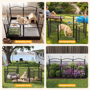 Advwin 8-Panel Metal Dog Playpen with Waterproof Bottom