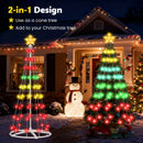 Advwin 204cm Christmas Cone Tree Lights with LED Lights