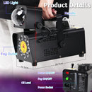 Advwin 500W Fog Machine Smoke Machine with Disco Ball