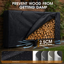 Advwin 7.5FT Firewood Rack with 600D Oxford Cover
