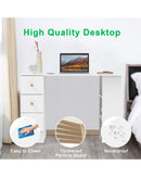 Advwin Office Desk Computer Desk with Drawers Cabinet