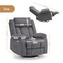 Advwin 360° Swivel Heated Recliner Massage Chair