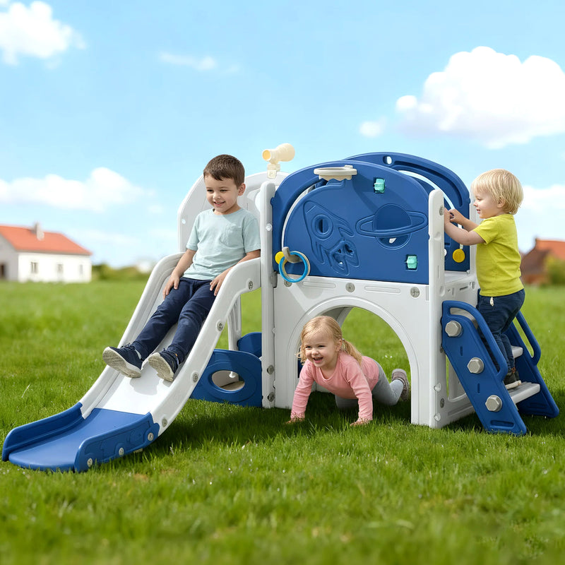 Advwin 9 in 1 L-Shaped Toddler Slide Indoor Baby Slide