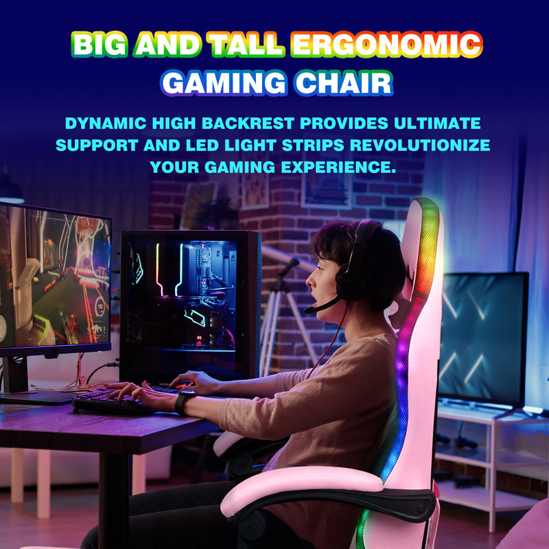 Advwin Gaming Chair 12 RGB LED Massage Chair