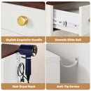 Advwin LED Vanity Desk with Mirror & Charging Hub