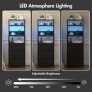 Advwin LED Bedside Table with Charging Station