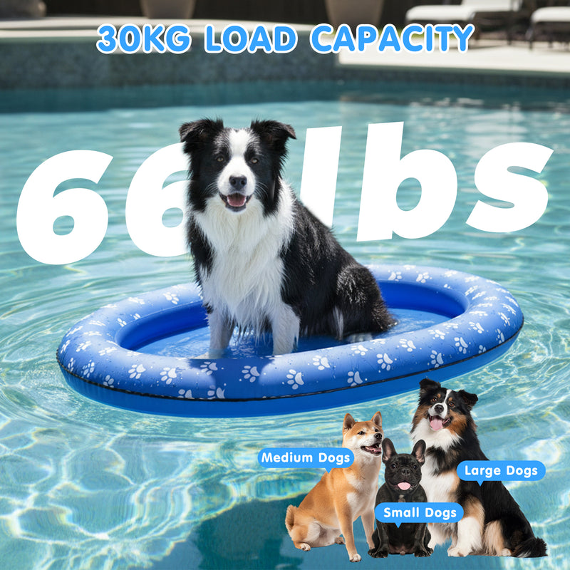 Advwin Inflatable Dog Raft Float with Blast Pump