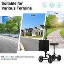 Advwin Knee Walker Scooter with 10" Rubber Tires