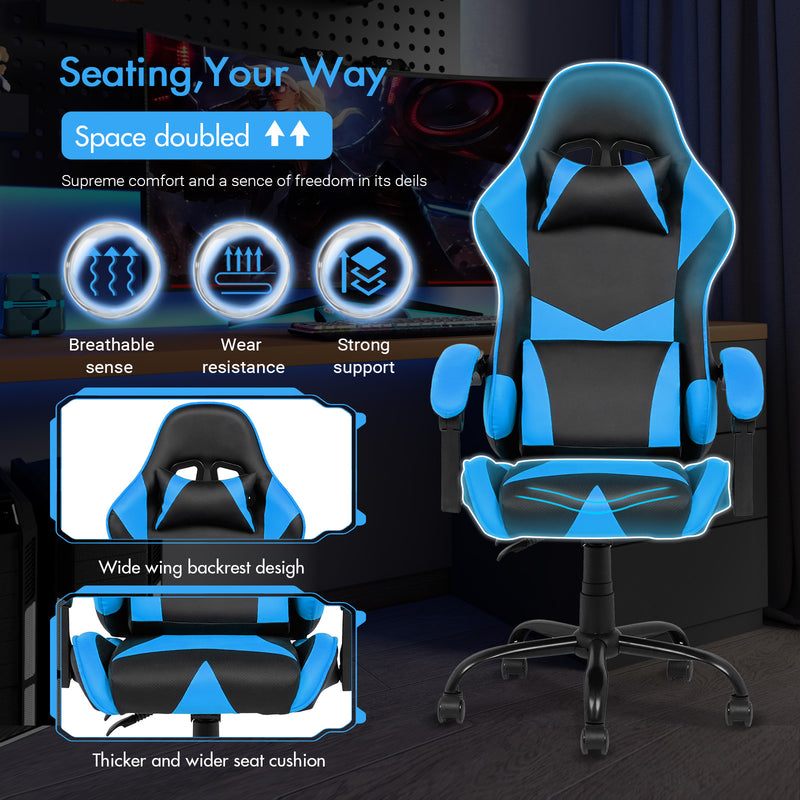 Advwin Computer Gaming Chair with Lumbar Support