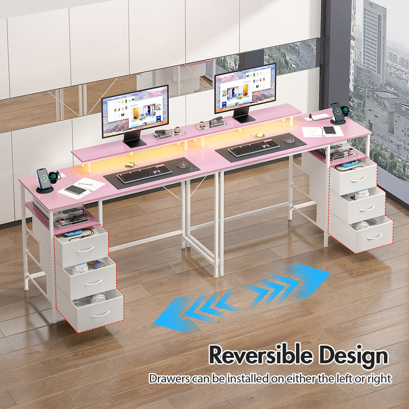 Advwin 120cm Reversible Gaming Desk for Home Office