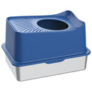 Advwin Stainless Steel Cat Litter Box Large Top Entry