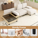 Advwin Sectiona Sofa 4-Seat Chenille Fabric 280cm (Pre-Order)