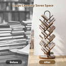 Advwin 16-Tier Tree Rotating Bookshelf for Small Spaces