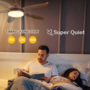 Advwin 52'' Ceiling Fan with RGB Light