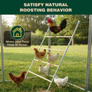Advwin 6x3x1.95m Metal Chicken Coop w/ 4-Tier Perch