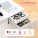 Advwin Manicure Table Glass Top w/Dust Collector