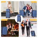 Advwin 20"+14" Hardshell Luggage Set with Power Bank Pocket