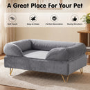 Advwin Elevated Dog Sofa Bed with Soft Velvet Cushion