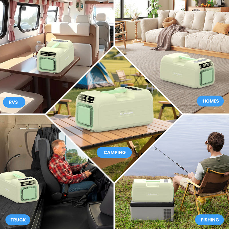 Advwin Portable Air Conditioner 1400W/4800BTU Green