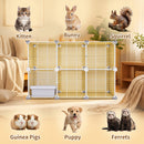 Advwin 2 Doors Indoor Cat Cage with Litter Box
